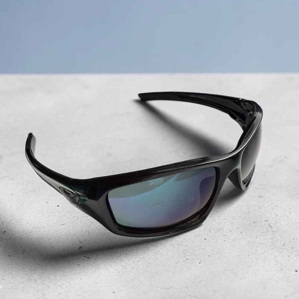 Oakley Valve Sunglasses OO9236-12 Matte Black Frame - Deep Blue Iridium